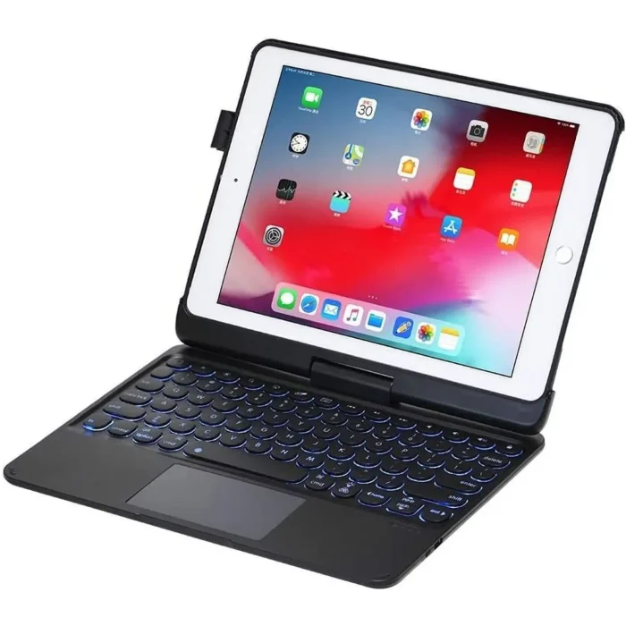 Smart Wireless Keyboard Case Black For iPad 10.2inch/10.5inch