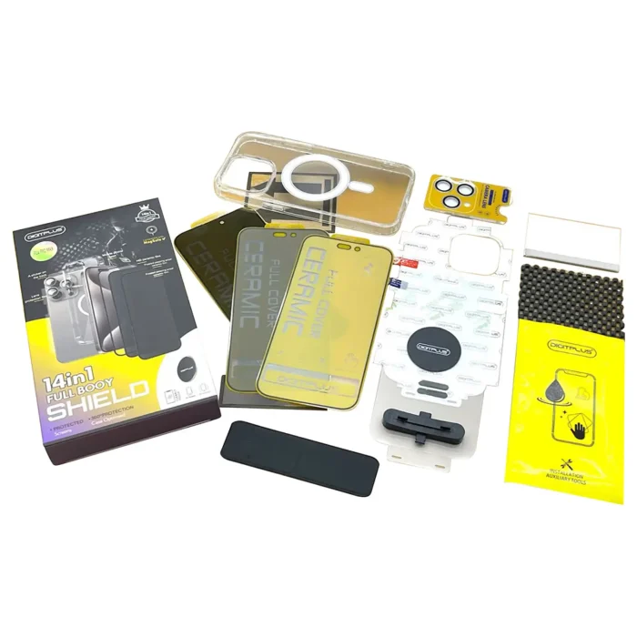 Case With Screen Protector Transparent iPhone 15 Pro